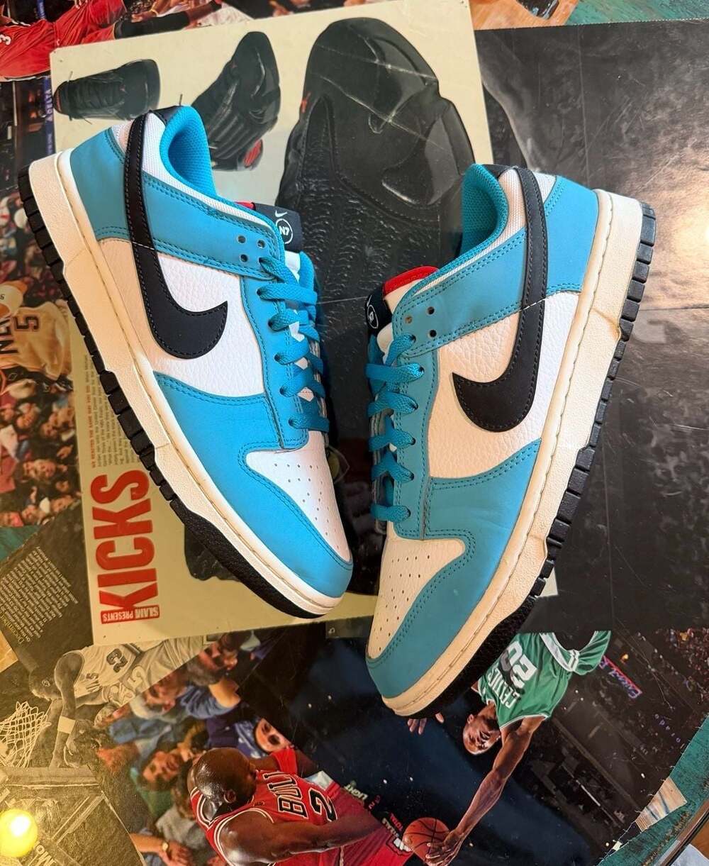 Nike Dunk Low Next Nature N7 Size 9 Men Turquoise Blue Sneakers